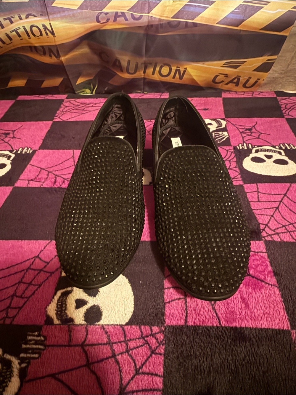 Steve Madden Caviarr black slip-on loafers